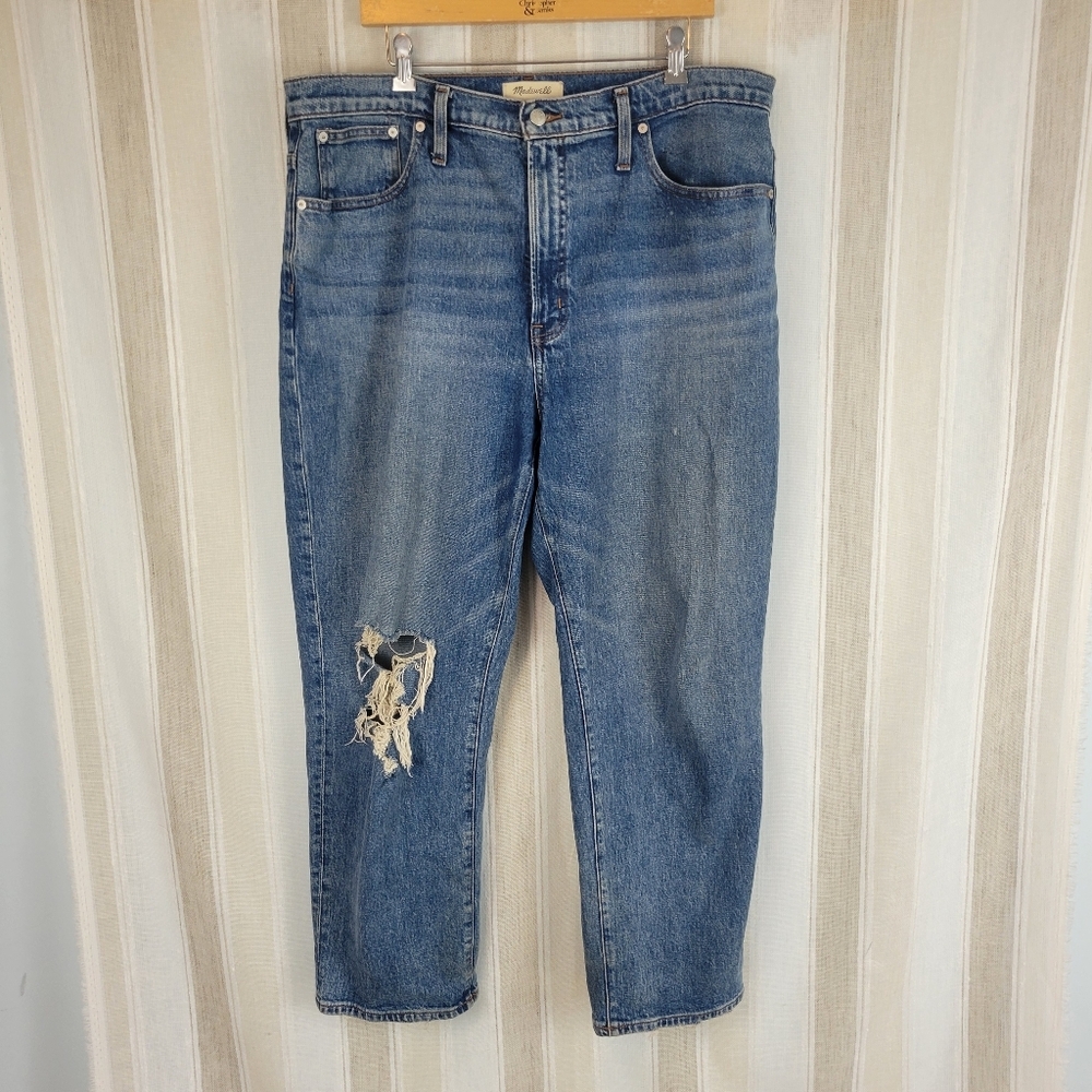 Madewell The Perfect Vintage Straight Jeans Blue Size 33